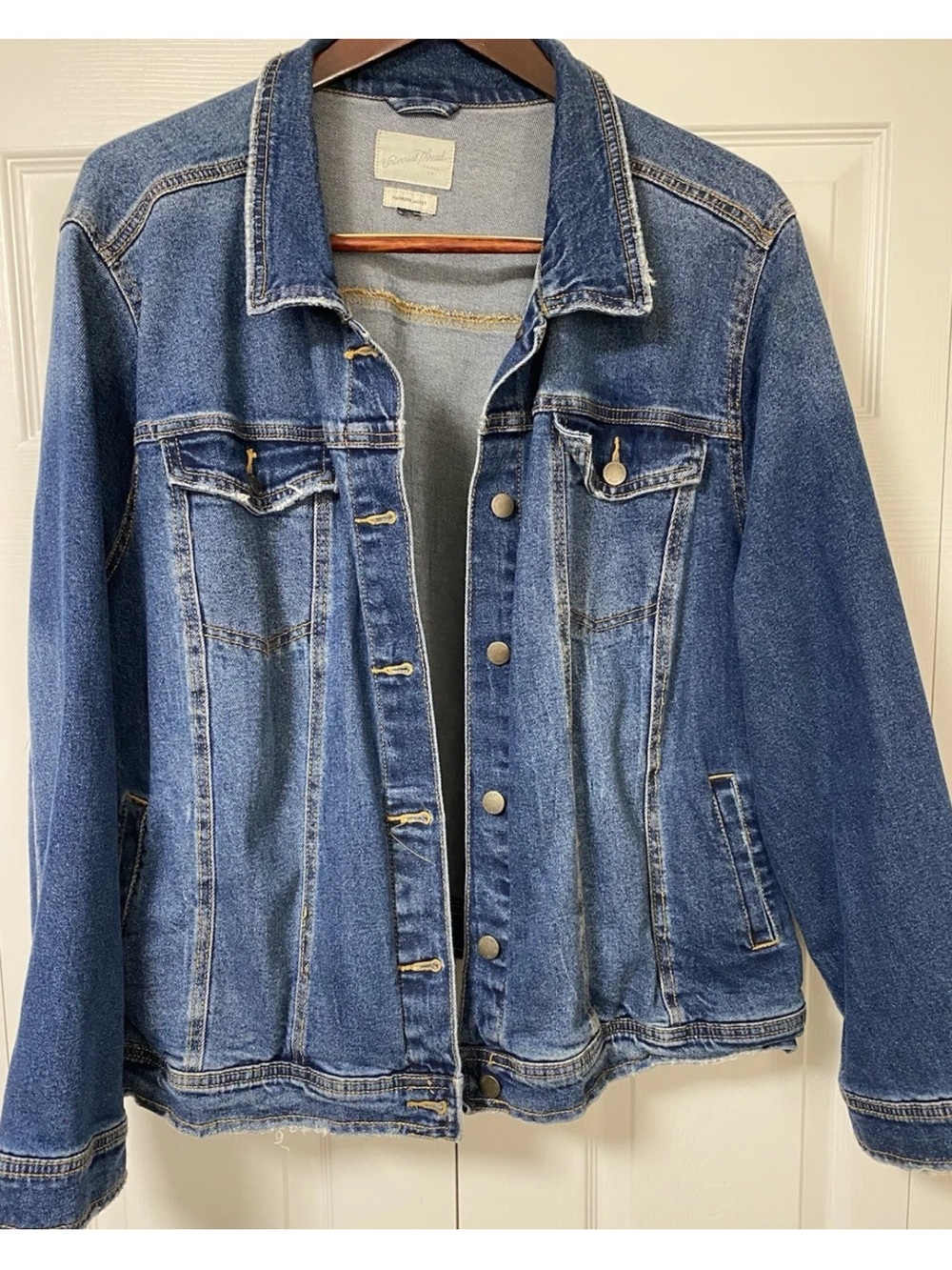 Classic Blue Denim Jacket - Women's Casual denim jacket plus size 3X